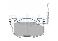Bromsbeläggssats, skivbroms LP696 Delphi