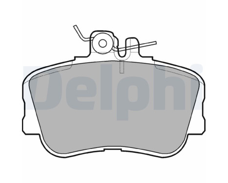 Bromsbeläggssats, skivbroms LP881 Delphi