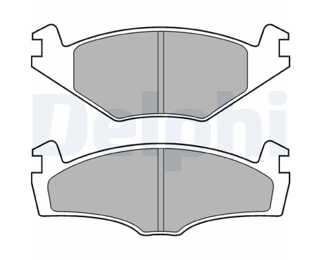 Bromsbeläggssats, skivbroms LP979 Delphi