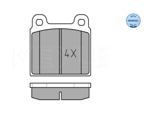 Bromsbeläggssats, skivbroms MEYLE-ORIGINAL Quality 025 200 1118, bild 2