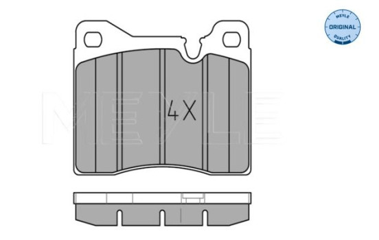 Bromsbeläggssats, skivbroms MEYLE-ORIGINAL Quality 025 204 3715, bild 2