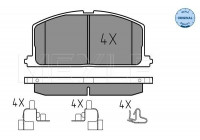 Bromsbeläggssats, skivbroms MEYLE-ORIGINAL Quality 025 208 7015