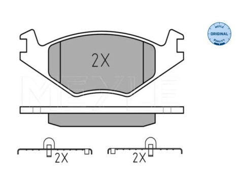 Bromsbeläggssats, skivbroms MEYLE-ORIGINAL Quality 025 208 8715