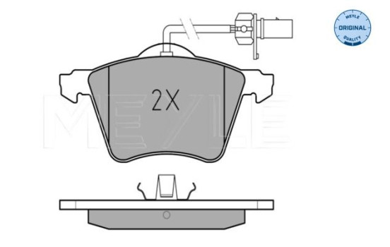 Bromsbeläggssats, skivbroms MEYLE-ORIGINAL Quality 025 210 3419/W, bild 2