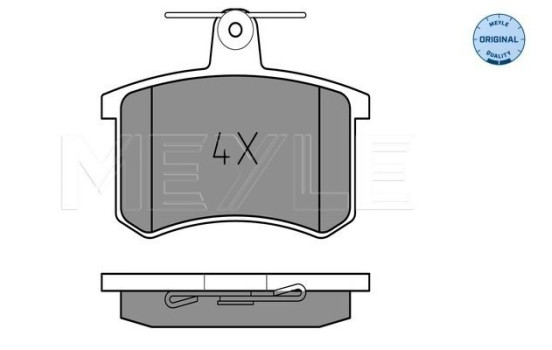 Bromsbeläggssats, skivbroms MEYLE-ORIGINAL Quality 025 211 4416