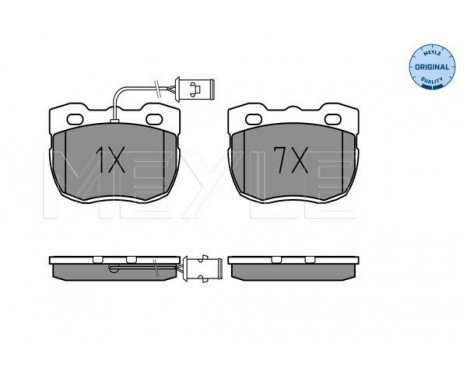 Bromsbeläggssats, skivbroms MEYLE-ORIGINAL Quality 025 214 5918/W