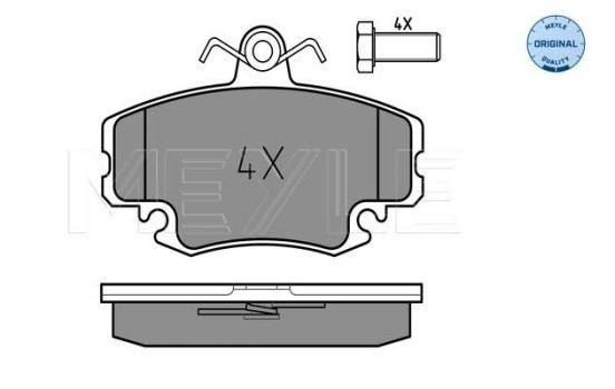 Bromsbeläggssats, skivbroms MEYLE-ORIGINAL Quality 025 214 6318/W