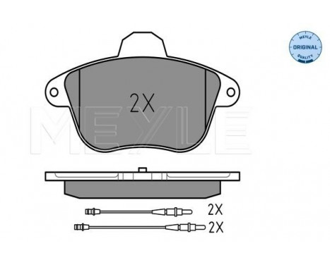 Bromsbeläggssats, skivbroms MEYLE-ORIGINAL Quality 025 215 0417/W