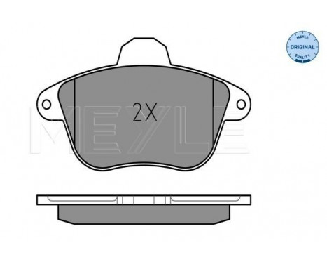 Bromsbeläggssats, skivbroms MEYLE-ORIGINAL Quality 025 215 0417/W, bild 2