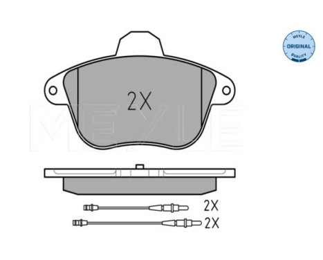 Bromsbeläggssats, skivbroms MEYLE-ORIGINAL Quality 025 215 0417/W, bild 2
