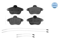 Bromsbeläggssats, skivbroms MEYLE-ORIGINAL Quality 025 215 0717/W