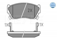 Bromsbeläggssats, skivbroms MEYLE-ORIGINAL Quality 025 216 5716/W