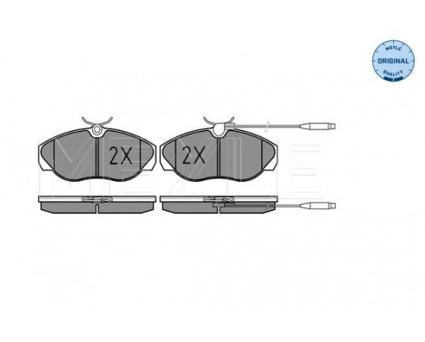 Bromsbeläggssats, skivbroms MEYLE-ORIGINAL Quality 025 217 9719/W