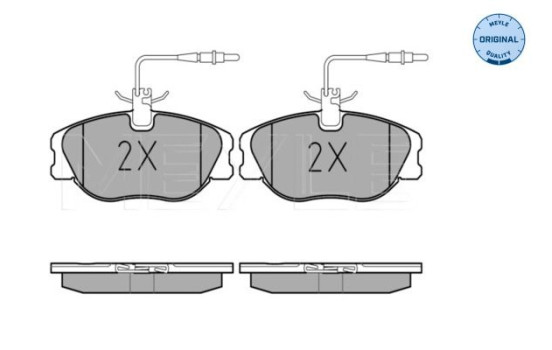 Bromsbeläggssats, skivbroms MEYLE-ORIGINAL Quality 025 218 0119/W, bild 2