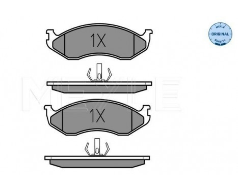 Bromsbeläggssats, skivbroms MEYLE-ORIGINAL Quality 025 218 2217
