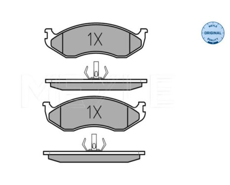 Bromsbeläggssats, skivbroms MEYLE-ORIGINAL Quality 025 218 2217, bild 2