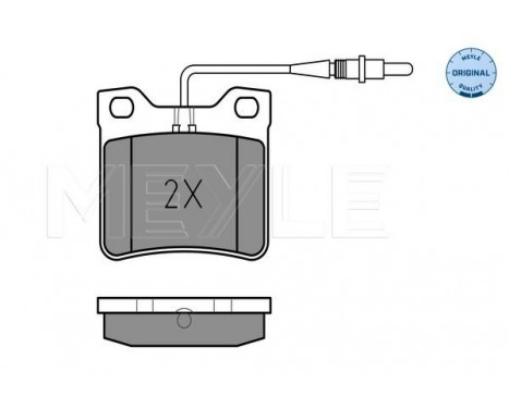 Bromsbeläggssats, skivbroms MEYLE-ORIGINAL Quality 025 219 0417/W