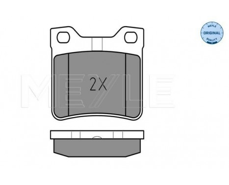 Bromsbeläggssats, skivbroms MEYLE-ORIGINAL Quality 025 219 0417/W, bild 2