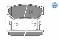 Bromsbeläggssats, skivbroms MEYLE-ORIGINAL Quality 025 219 0715/W
