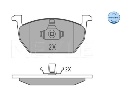 Bromsbeläggssats, skivbroms MEYLE-ORIGINAL Quality 025 220 3517, bild 3