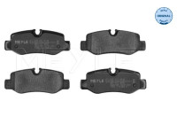 Bromsbeläggssats, skivbroms MEYLE-ORIGINAL Quality 025 221 0118