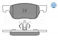 Bromsbeläggssats, skivbroms MEYLE-ORIGINAL Quality 025 223 4220