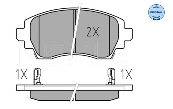 Bromsbeläggssats, skivbroms MEYLE-ORIGINAL Quality 025 230 8818/W, bild 2