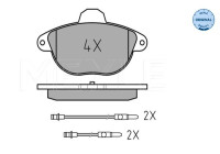 Bromsbeläggssats, skivbroms MEYLE-ORIGINAL Quality 025 231 4617/W