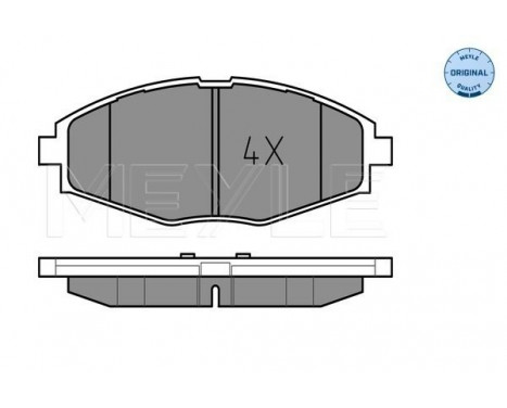 Bromsbeläggssats, skivbroms MEYLE-ORIGINAL Quality 025 232 4117