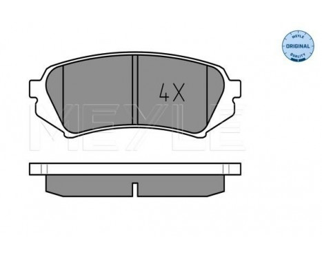 Bromsbeläggssats, skivbroms MEYLE-ORIGINAL Quality 025 235 3917