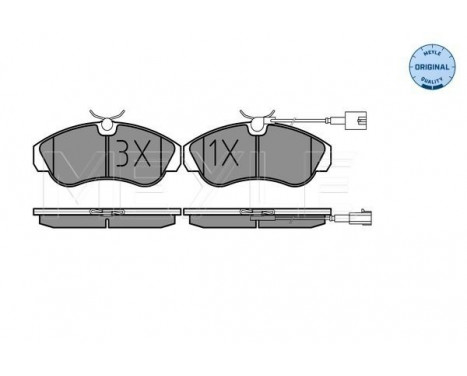 Bromsbeläggssats, skivbroms MEYLE-ORIGINAL Quality 025 236 0319/W