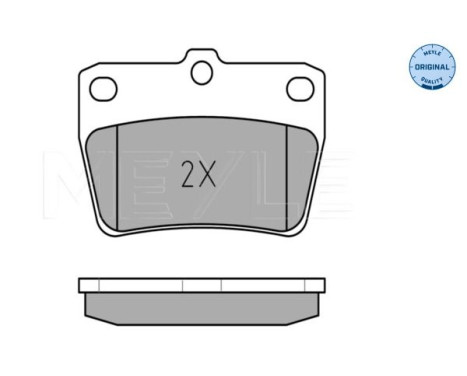 Bromsbeläggssats, skivbroms MEYLE-ORIGINAL Quality 025 236 5614/W, bild 3
