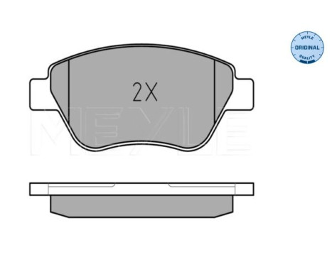 Bromsbeläggssats, skivbroms MEYLE-ORIGINAL Quality 025 237 0617/W, bild 3