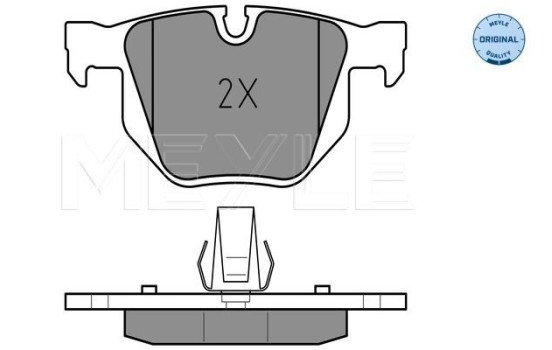 Bromsbeläggssats, skivbroms MEYLE-ORIGINAL Quality 025 237 3217