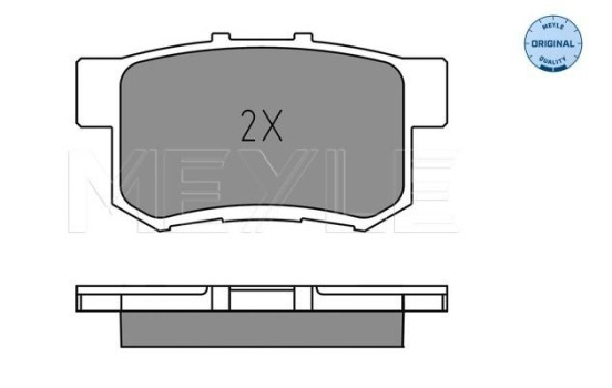 Bromsbeläggssats, skivbroms MEYLE-ORIGINAL Quality 025 237 3615, bild 2