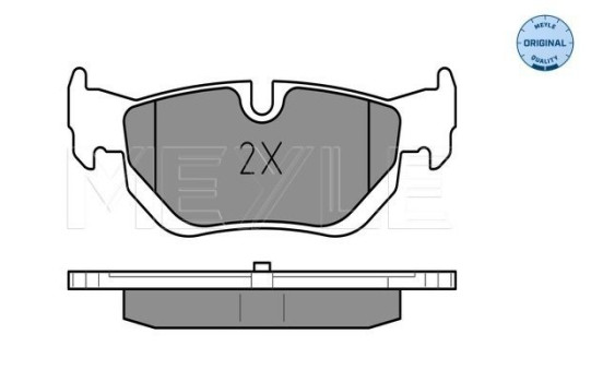 Bromsbeläggssats, skivbroms MEYLE-ORIGINAL Quality 025 239 2617, bild 2