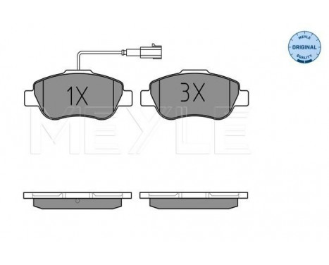 Bromsbeläggssats, skivbroms MEYLE-ORIGINAL Quality 025 240 7218