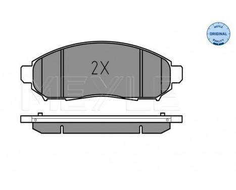 Bromsbeläggssats, skivbroms MEYLE-ORIGINAL Quality 025 242 2716/W, bild 2
