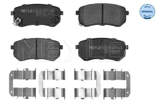 Bromsbeläggssats, skivbroms MEYLE-ORIGINAL Quality 025 242 7614/W