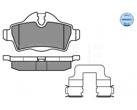 Bromsbeläggssats, skivbroms MEYLE-ORIGINAL Quality 025 242 8917