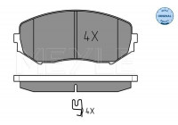 Bromsbeläggssats, skivbroms MEYLE-ORIGINAL Quality 025 243 4617/W