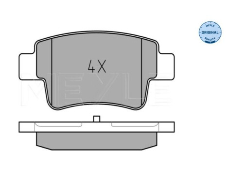 Bromsbeläggssats, skivbroms MEYLE-ORIGINAL Quality 025 243 4917, bild 2