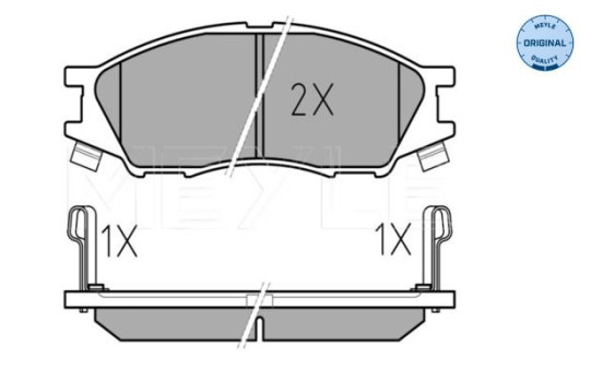 Bromsbeläggssats, skivbroms MEYLE-ORIGINAL Quality 025 246 4815/W