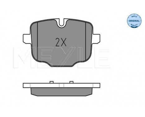 Bromsbeläggssats, skivbroms MEYLE-ORIGINAL Quality 025 247 0318
