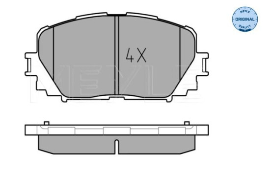 Bromsbeläggssats, skivbroms MEYLE-ORIGINAL Quality 025 247 0817, bild 2