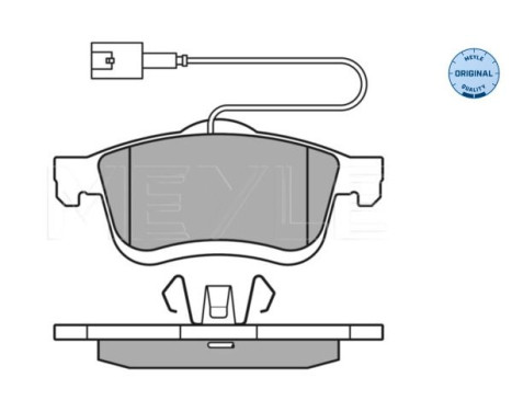 Bromsbeläggssats, skivbroms MEYLE-ORIGINAL Quality 025 247 2720/W, bild 3