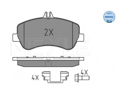 Bromsbeläggssats, skivbroms MEYLE-ORIGINAL Quality 025 248 6720