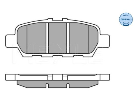 Bromsbeläggssats, skivbroms MEYLE-ORIGINAL Quality 025 248 7113/W, bild 2