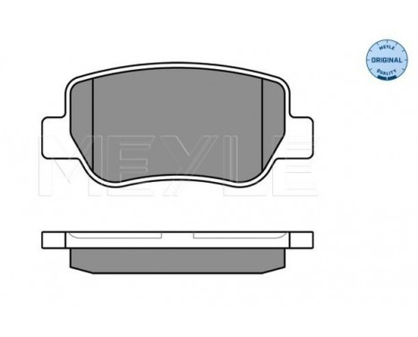 Bromsbeläggssats, skivbroms MEYLE-ORIGINAL Quality 025 248 8516/W