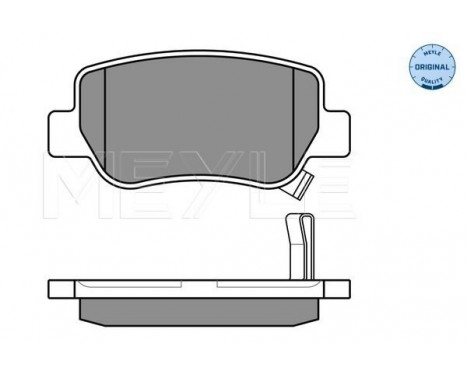 Bromsbeläggssats, skivbroms MEYLE-ORIGINAL Quality 025 248 8516/W, bild 3